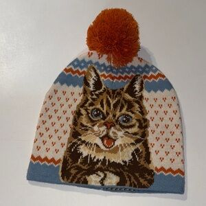 Precious‎ Cat Beanie with Pom Pom